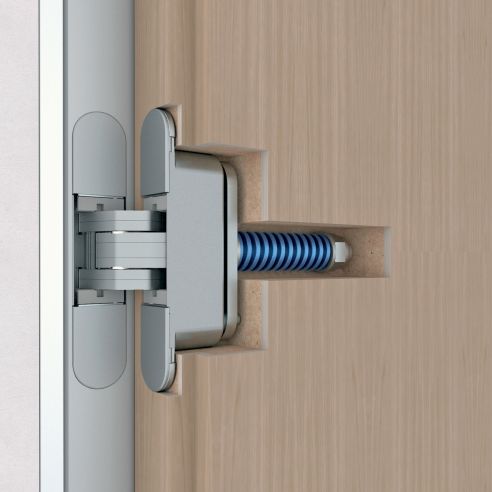 Cerniera a scomparsa con molla per porta AGB Eclipse 3.2 HD Self portata 40 kg