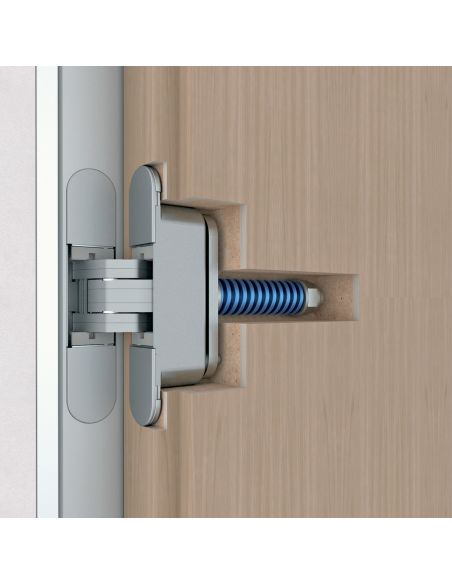 Cerniera a scomparsa con molla per porta AGB Eclipse 3.2 HD Self portata 40 kg