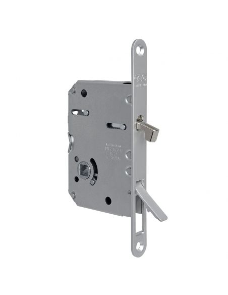 Serratura per porta scorrevole Scivola Tre Class AGB con levetta a scomparsa
