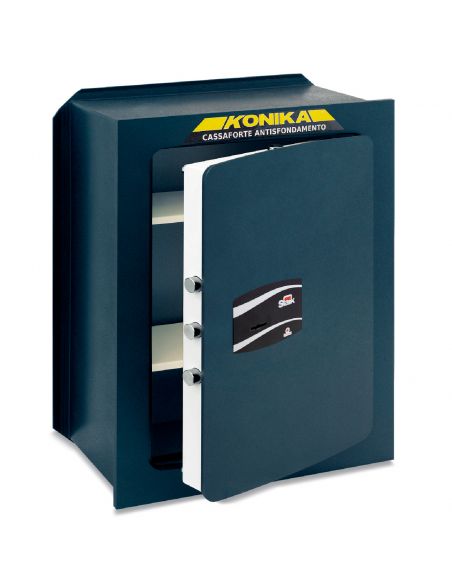 Cassaforte Stark Konika con chiave serie 1200 antisfondamento modello 1204P da incasso