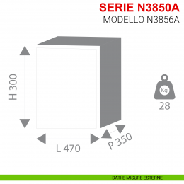 Cassaforte con combinazione Stark a mobile serie N3850A modello N3856A 2