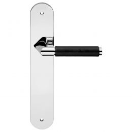 Maniglia pelle con placca per porta Grip Pelle Linea Calì