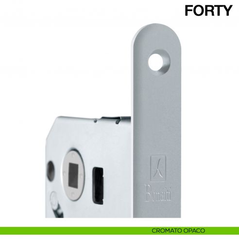 Serratura magnetica Bonaiti B-Forty nottolino WC modello N67 cromato opaco
