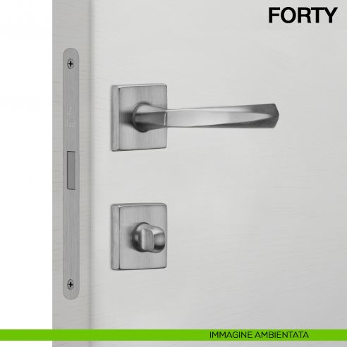 Serratura magnetica Bonaiti B-Forty nottolino WC modello N67 immagine ambientata