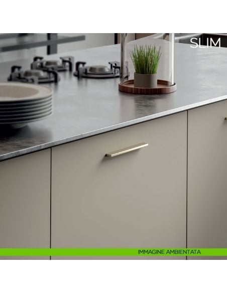Maniglia per mobile moderno Slim Bosetti Marella Design MG44150-MG44149 immagine ambientata