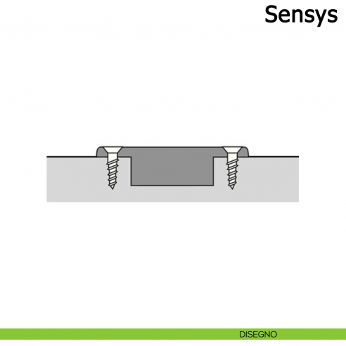 Cerniera Hettich Sensys 165° ammortizzata per ante in battuta disegno