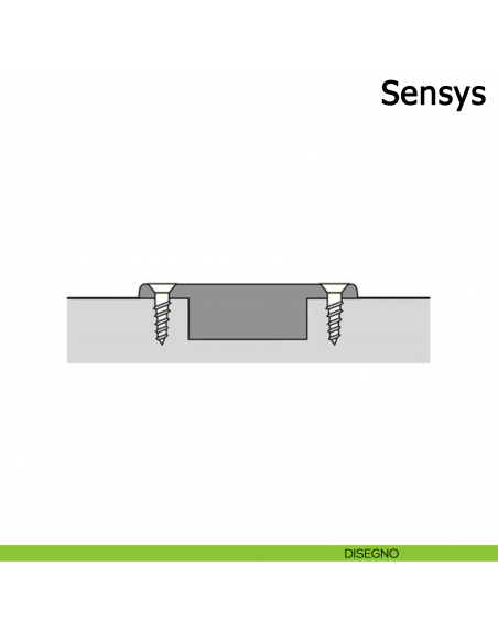 Cerniera Hettich Sensys 165° ammortizzata per ante in battuta disegno