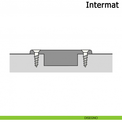 Cerniera Hettich Intermat per ante a filo apertura 110° con molla disegno