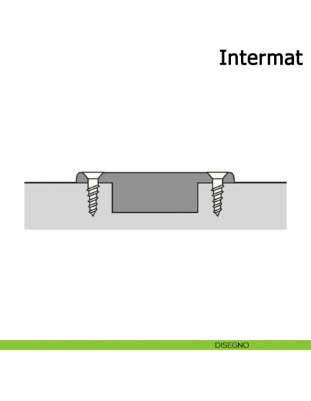 Cerniera Hettich Intermat per ante a filo apertura 110° con molla disegno