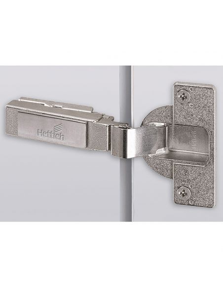 Cerniera Hettich Intermat per ante di grande spessore in battuta apertura 95° con molla