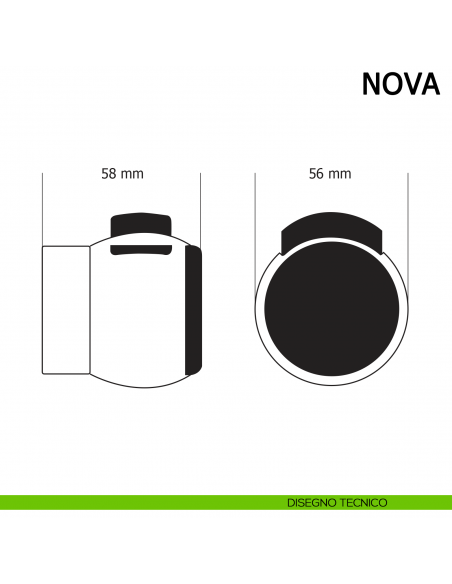 Maniglia PremiApri Meroni Nova per ingresso e uffici verniciato nero N13 disegno