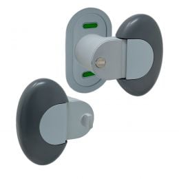 Maniglia PremiApri Meroni Pigio per bagno verniciato grigio chiaro e scuro P12E