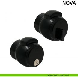 Maniglia PremiApri Meroni Nova per ingresso e uffici verniciato nero N13 2