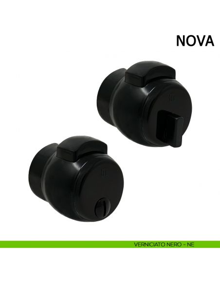 Maniglia PremiApri Meroni Nova per bagno verniciato nero N12