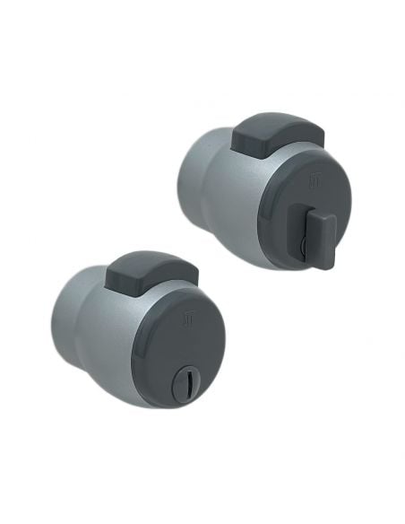 Maniglia PremiApri Meroni Nova per bagno verniciato argento N12