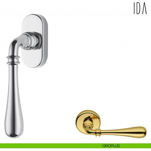 Maniglia per finestra martellina DK Ida Colombo Design oroplus