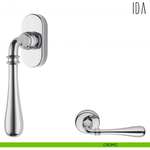 Maniglia per finestra martellina DK Ida Colombo Design cromo