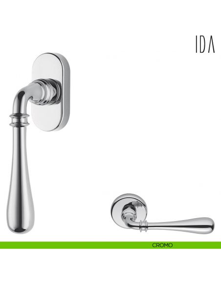 Maniglia per finestra martellina DK Ida Colombo Design cromo