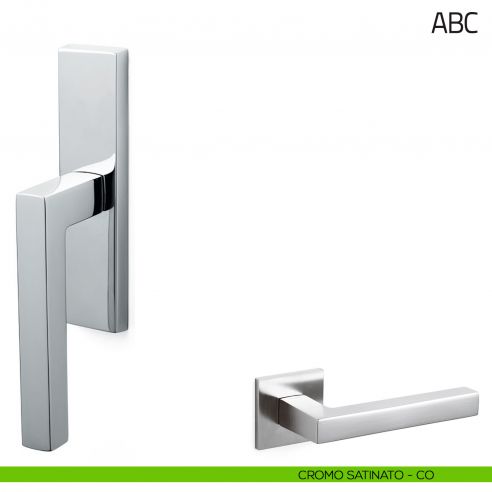 Maniglia per finestra cremonese ABC Olivari cromo satinato