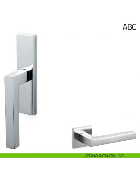 Maniglia per finestra cremonese ABC Olivari cromo satinato