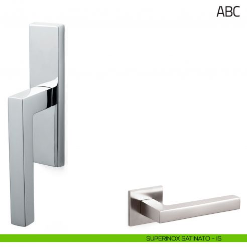Maniglia per finestra cremonese ABC Olivari  superinox satinato