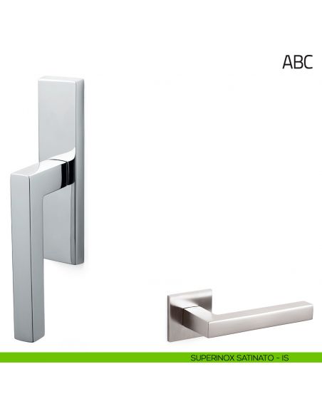 Maniglia per finestra cremonese ABC Olivari  superinox satinato