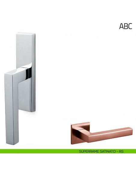 Maniglia per finestra cremonese ABC Olivari superrame satinato