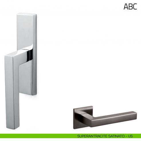 Maniglia per finestra cremonese ABC Olivari superantracite satinato