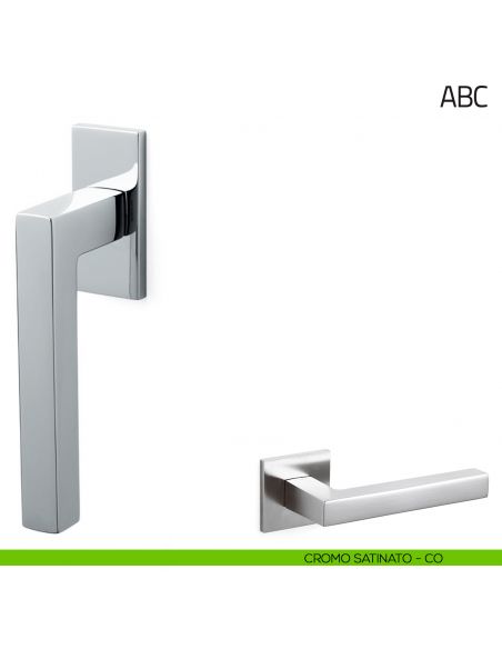 Maniglia per finestra martellina DK ABC Olivari cromo satinato