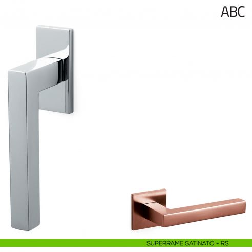 Maniglia per finestra martellina DK ABC Olivari superrame satinato