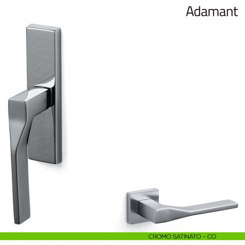 Maniglia per finestra cremonese Adamant Olivari cromo satinato