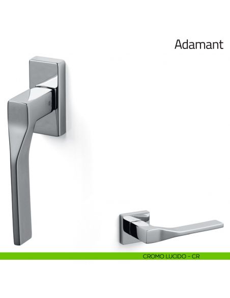 Maniglia per finestra martellina DK Adamant Olivari cromo lucido