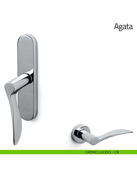 Maniglia per finestra cremonese Agata Olivari cromo lucido