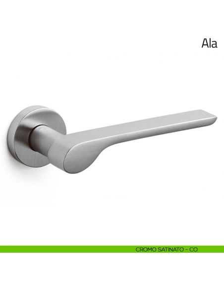 Maniglia per porta Ala Olivari cromo satinato