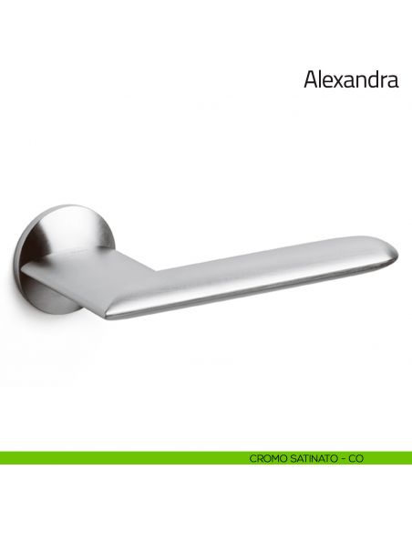 Maniglia per porta Alexandra Olivari cromo satinato