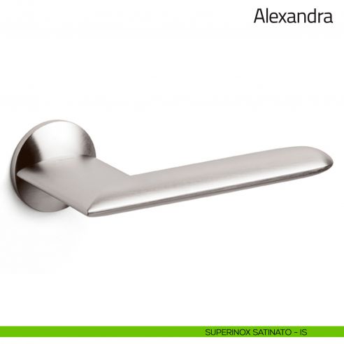 Maniglia per porta Alexandra Olivari superinox satinato