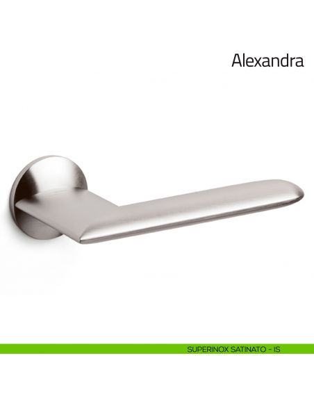 Maniglia per porta Alexandra Olivari superinox satinato