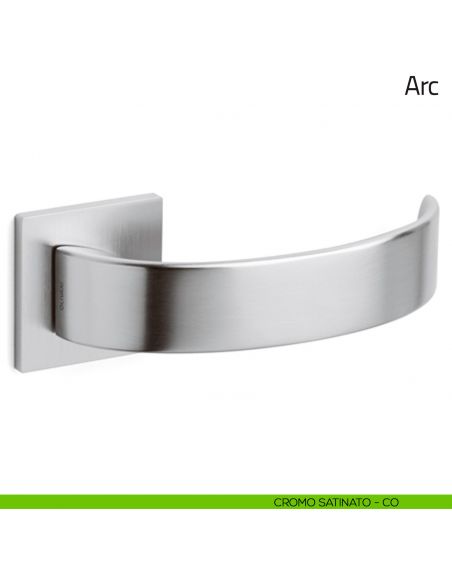 Maniglia per porta Arc Olivari bassa cromo satinato