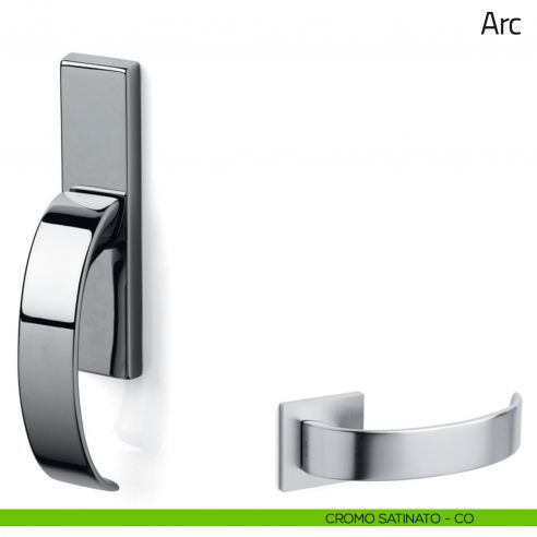 Maniglia per finestra cremonese Arc Olivari cromo satinato