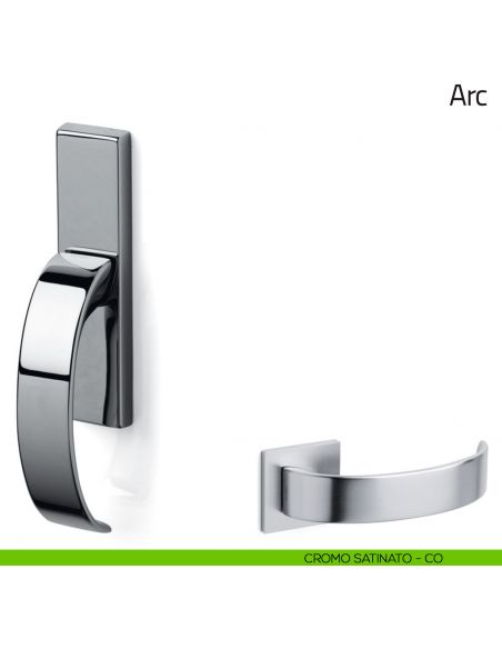 Maniglia per finestra cremonese Arc Olivari cromo satinato