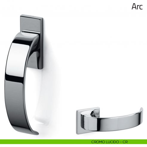 Maniglia per finestra martellina DK Arc Olivari bassa cromo lucido