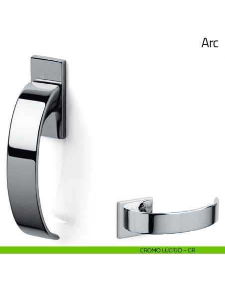Maniglia per finestra martellina DK Arc Olivari bassa cromo lucido