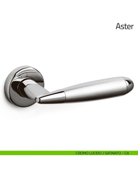 Maniglia per porta Aster Olivari cromo lucido/satinato