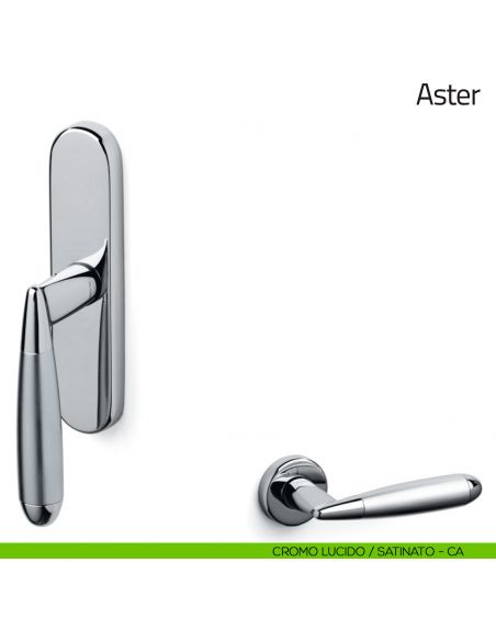 Maniglia per finestra cremonese Aster Olivari cromo lucido/satinato