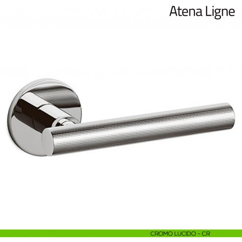 Maniglia per porta Atena Ligne Olivari bassa cromo lucido