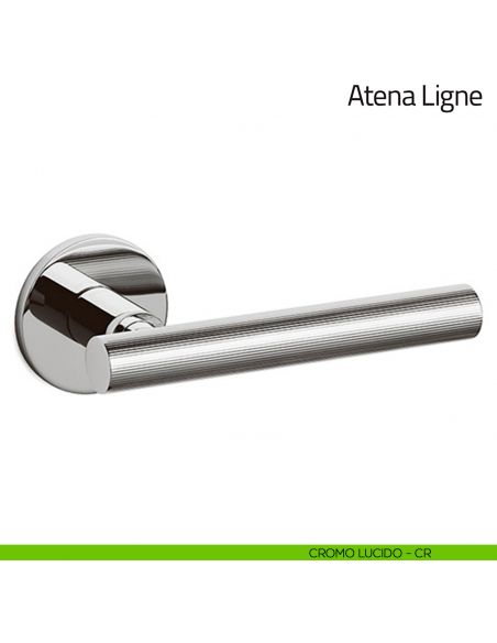 Maniglia per porta Atena Ligne Olivari bassa cromo lucido
