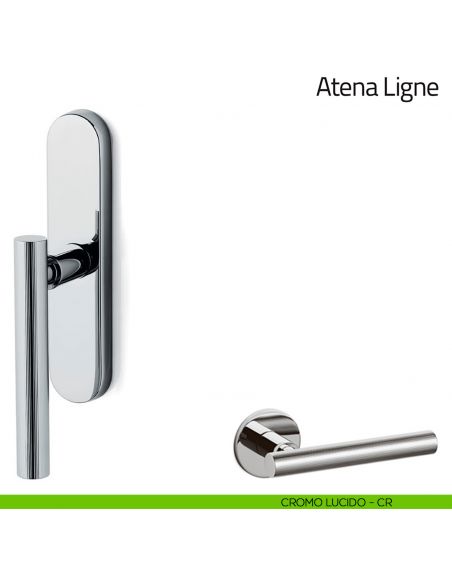 Maniglia per finestra cremonese Atena Ligne Olivari cromo lucido