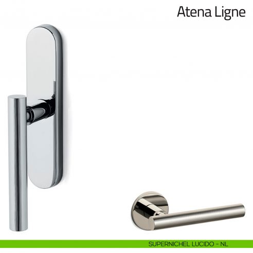 Maniglia per finestra cremonese Atena Ligne Olivari supernichel lucido