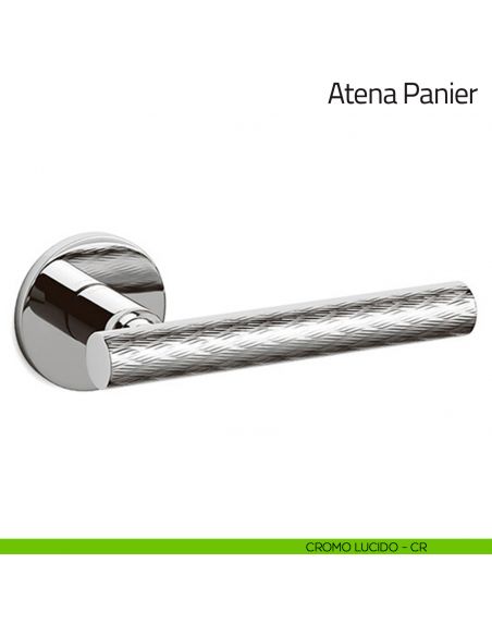 Maniglia per porta Atena Panier Olivari bassa cromo lucido