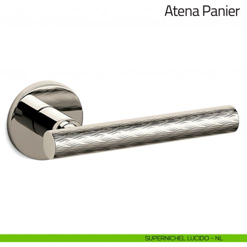 Maniglia per porta Atena Panier Olivari bassa supernichel lucido